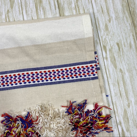 Anthropologie Fringed Cortes Rectangular Table Runner - Picture 5 of 7